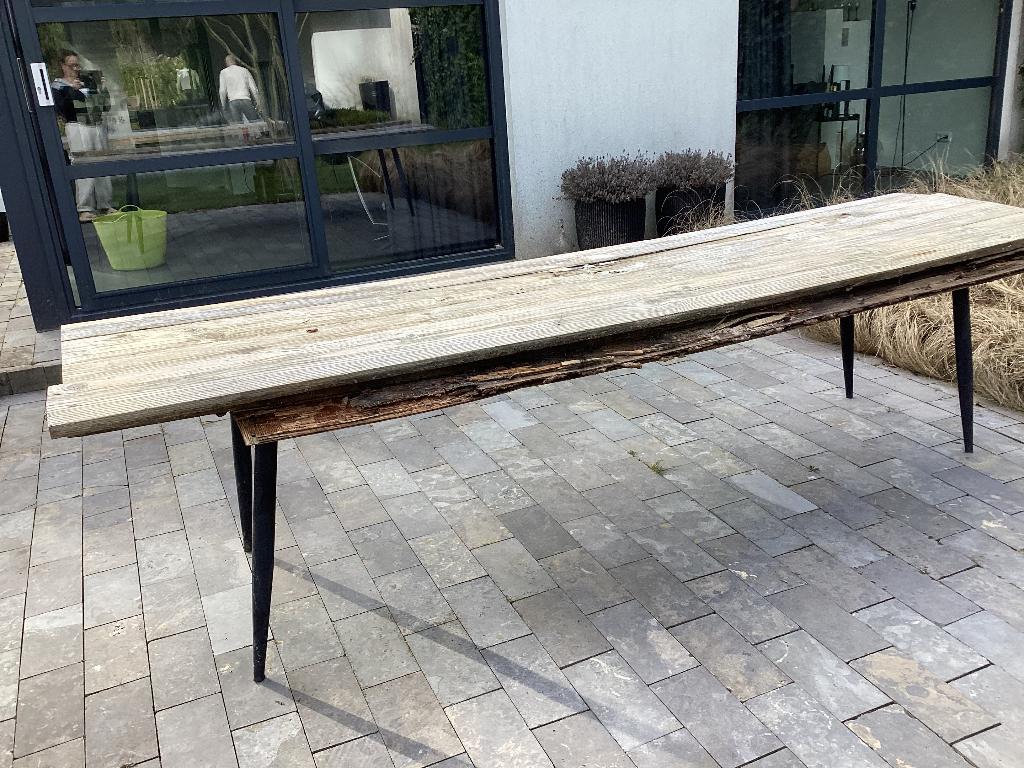 Tuintafel gratis, Tuin en Terras, Ophalen, Gebruikt, Rechthoekig, Hout