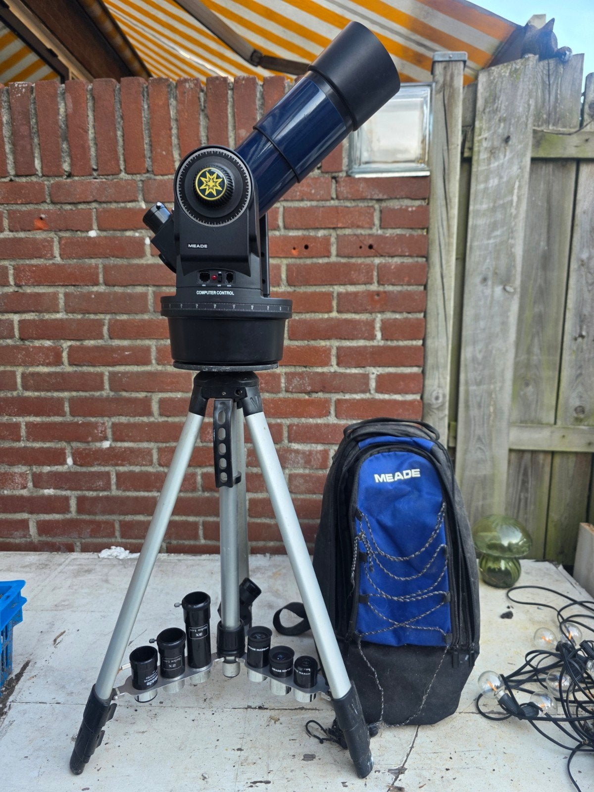 Meade ETX-70 Refractor Telescoop met accessoires, Ophalen, Gebruikt, Lenzentelescoop (refractor), Met statief
