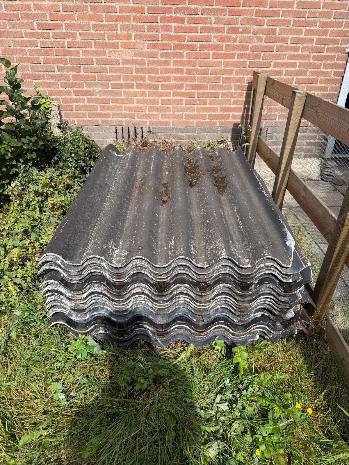 Gebruikte golfplaten Gratis ophalen, Ophalen, Overige materialen, Gebruikt, Zwart