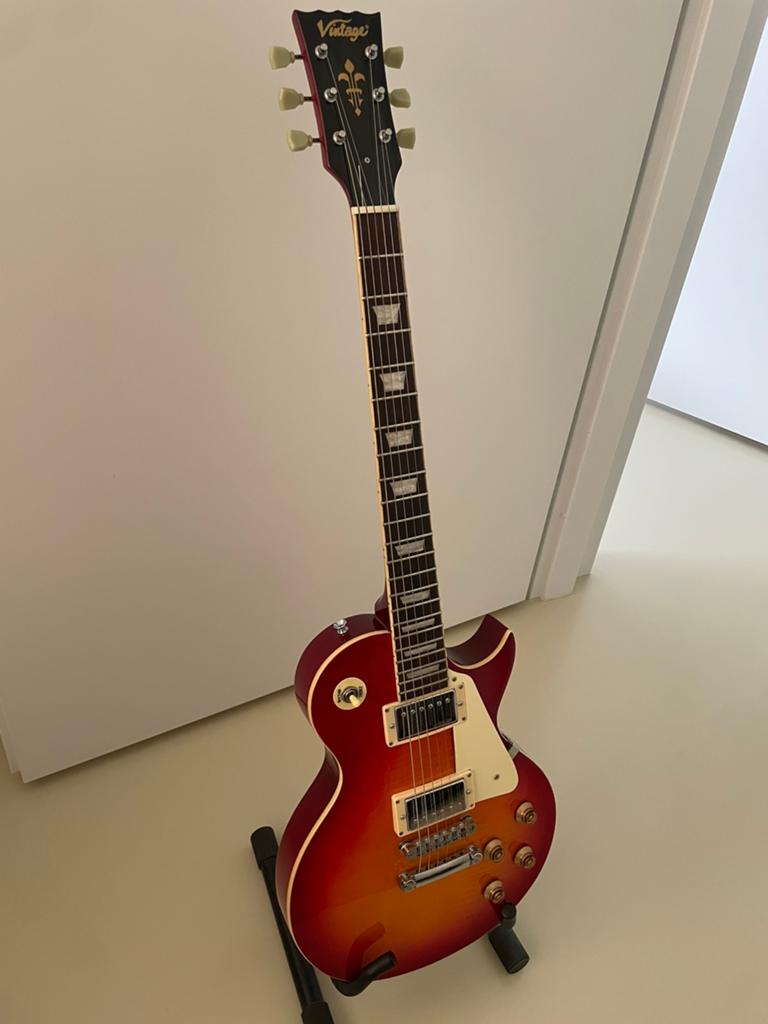 Vintage Les Paul V100 - Zo goed als nieuw!, Ophalen, Zo goed als nieuw, Solid body, Overige merken