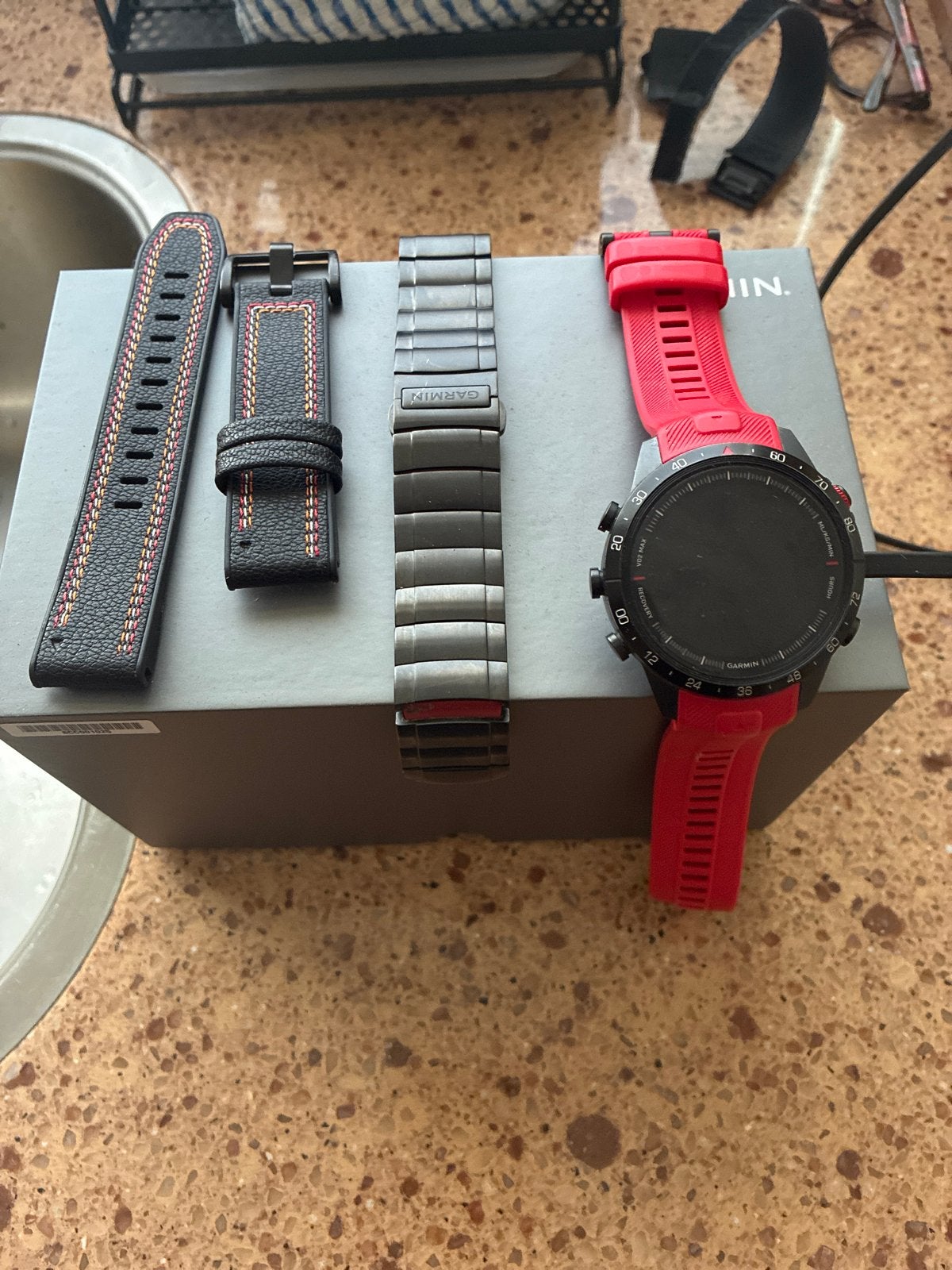 Garmin Marq Athlete Performance Gen 2, Sieraden, Tassen en Uiterlijk, Afstand, Zwart, Ophalen of Verzenden, Zo goed als nieuw