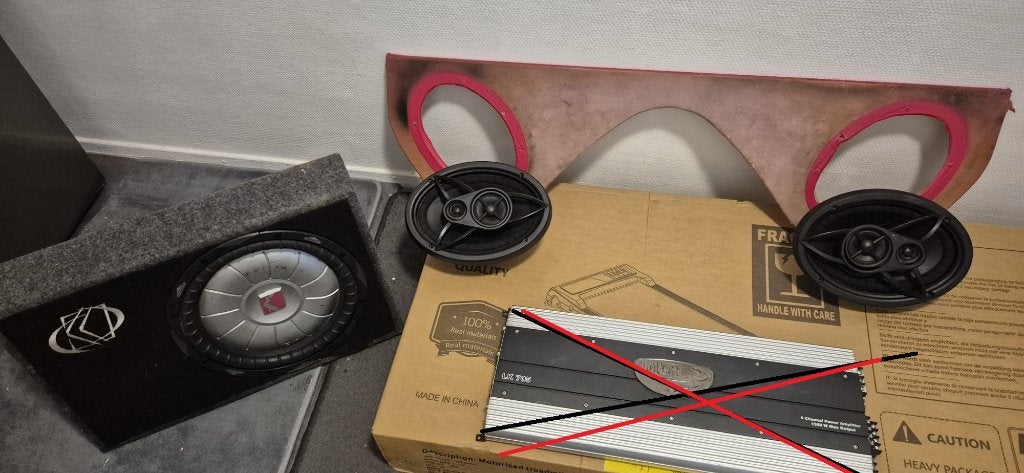 Geluidsinstallatie set - Subwoofer en Speakerset, Ophalen, 120 watt of meer, Overige merken