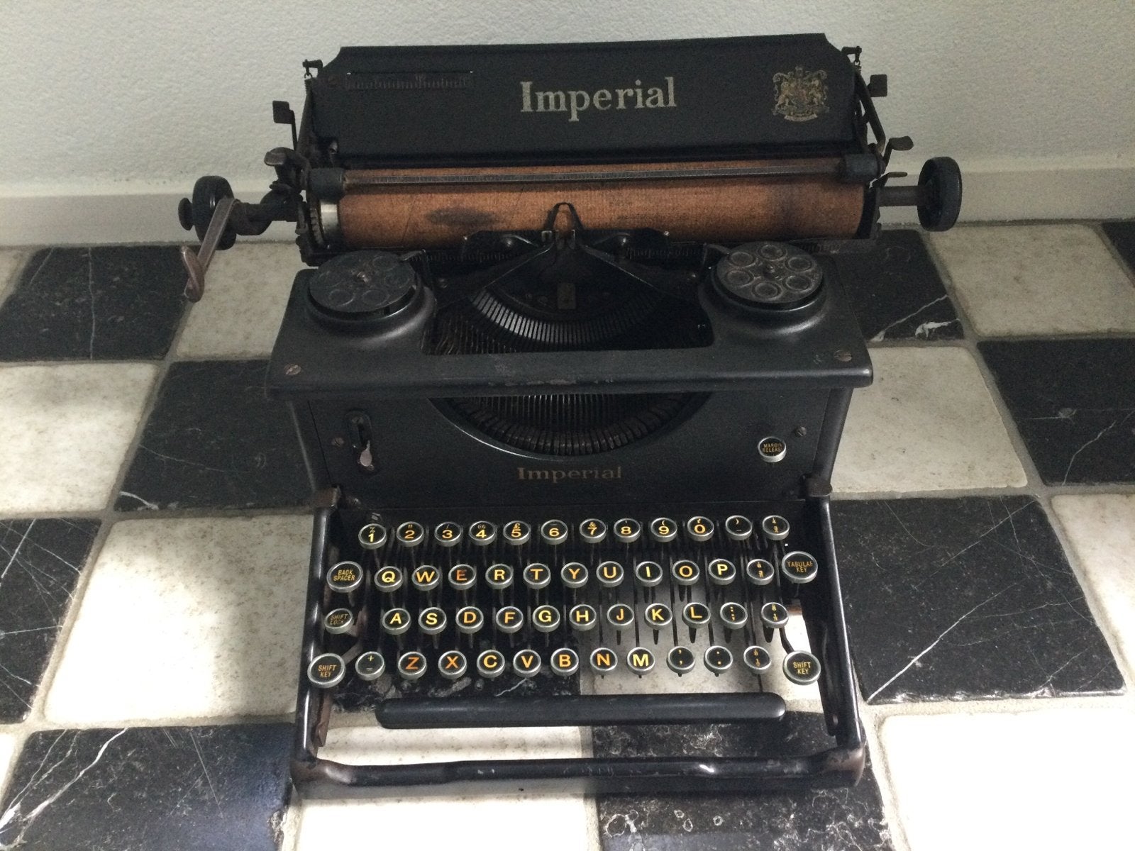 Imperial model 50 typemachine uit 1940, Diversen, Typemachines, Ophalen, Zo goed als nieuw