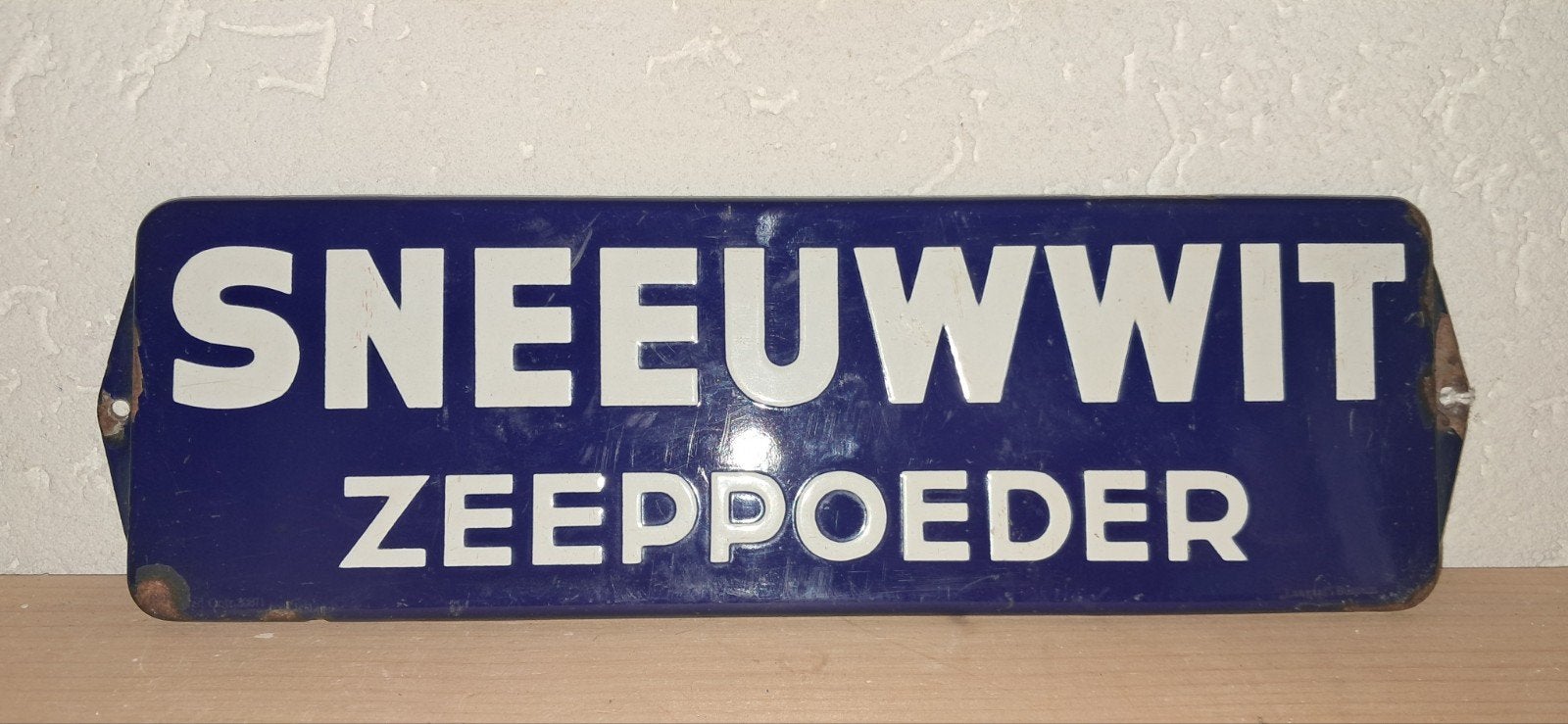 Sneeuwwit zeeppoeder, Verzamelen, Ophalen of Verzenden, Gebruikt, Reclamebord