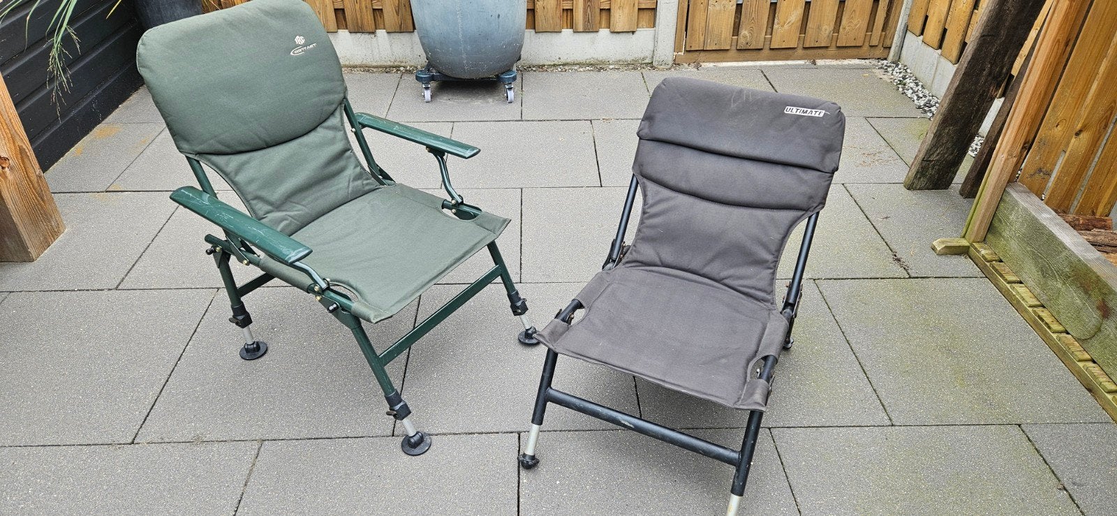 2 leuke visstoelen te koop, Ophalen