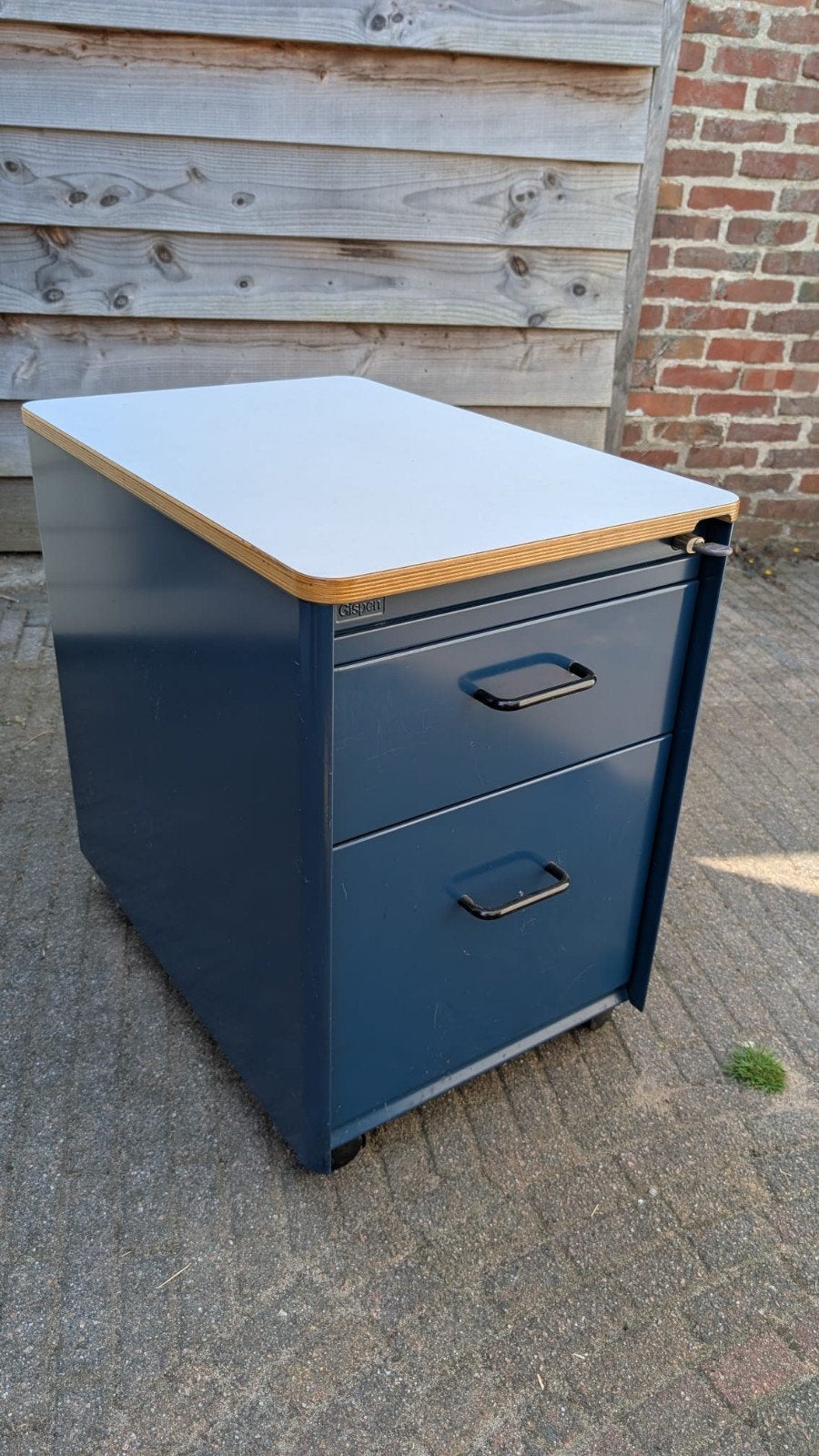 Archiefkast met 2 laden en hangmappen, Ophalen