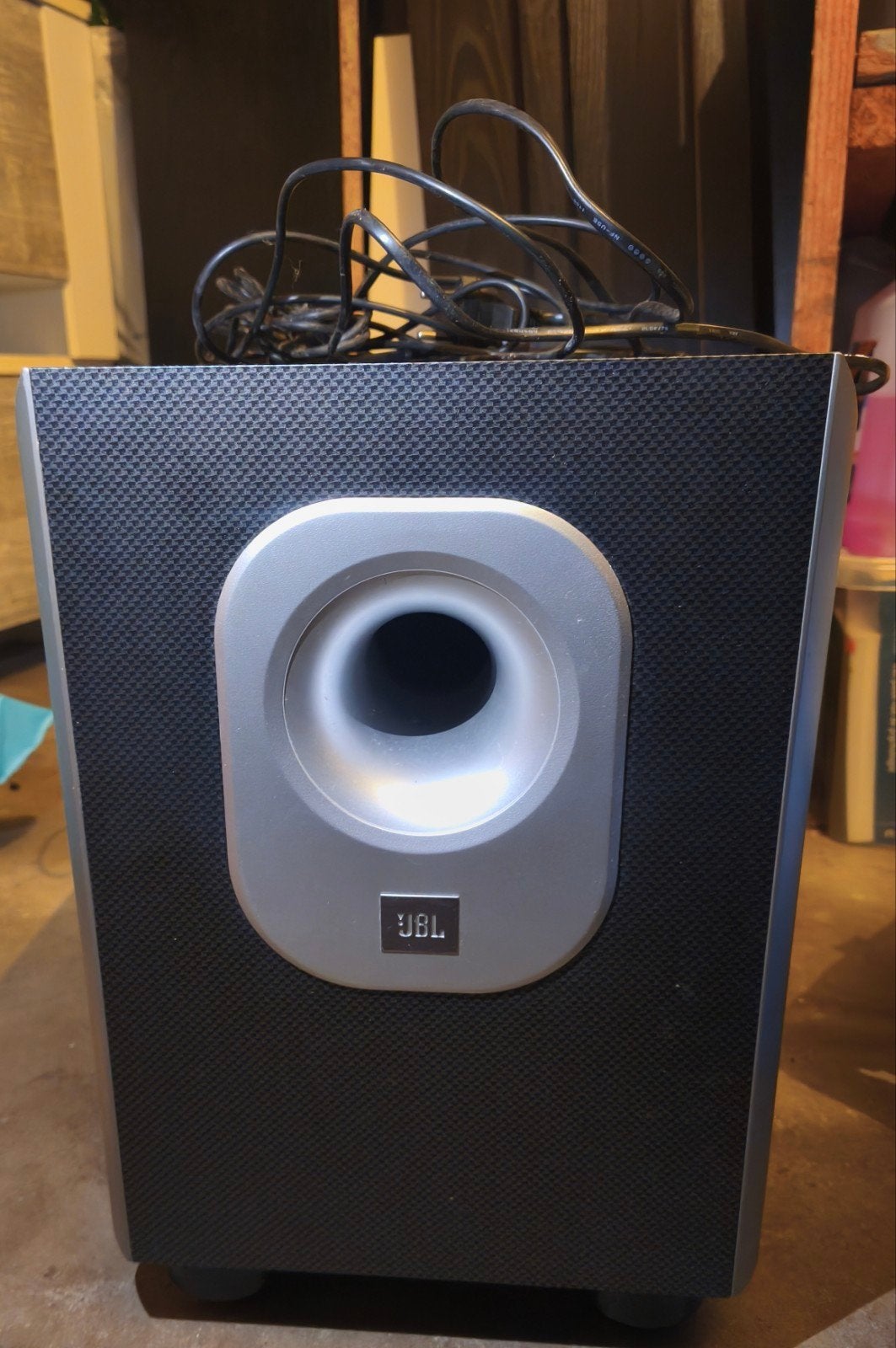 JBL SUB200/230 Subwoofer - Krachtige Baservaring, Ophalen, Gebruikt, Geschikt voor surround/home cinema, Subwoofer