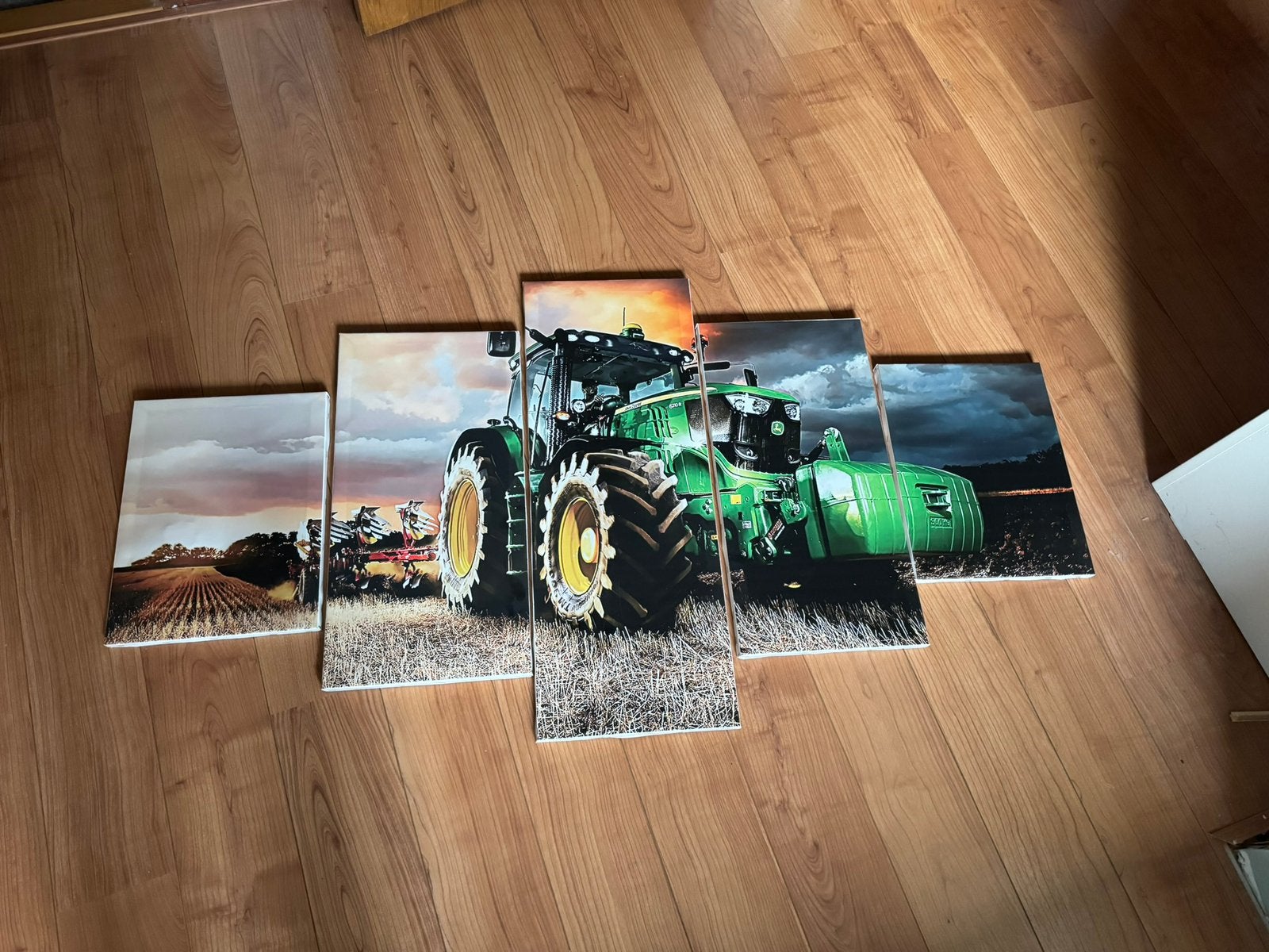 Vijf luik van john deere tractor, Ophalen of Verzenden, Print, Fotografie