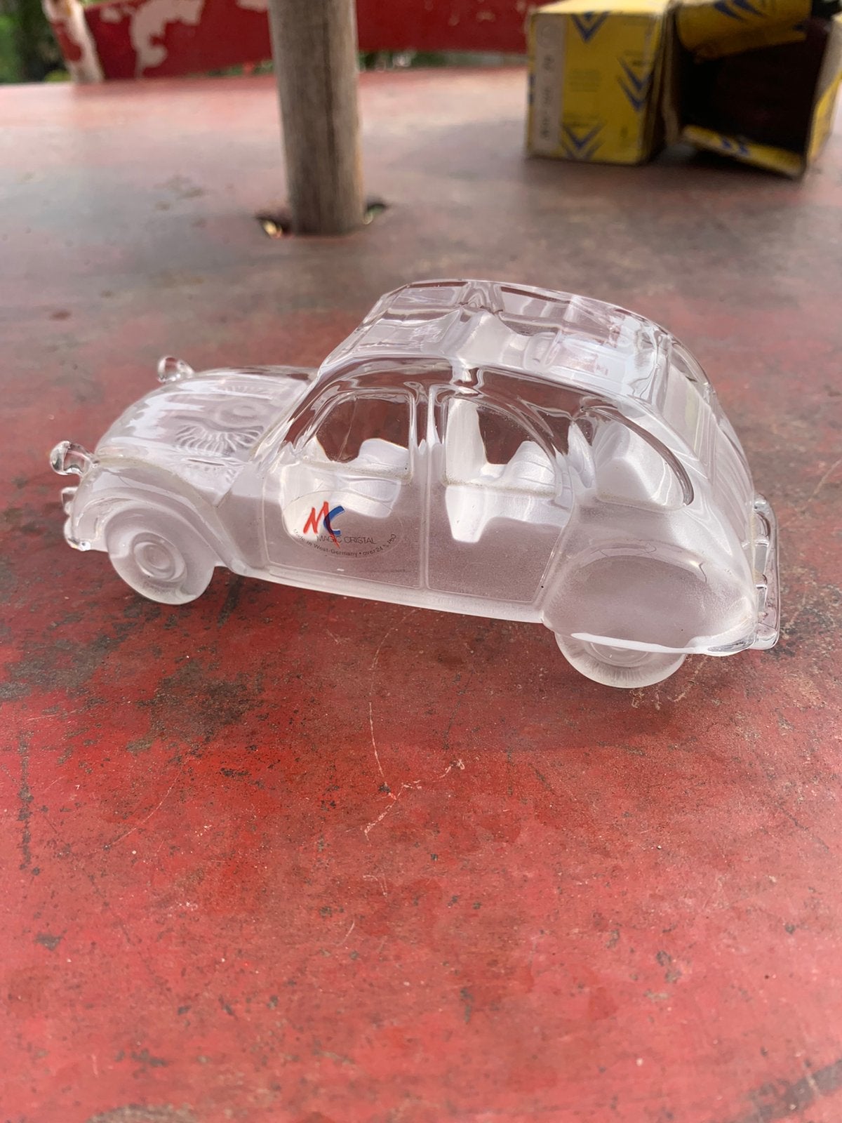 Citroën 2cv kristallen presse papier 15cm, Ophalen of Verzenden