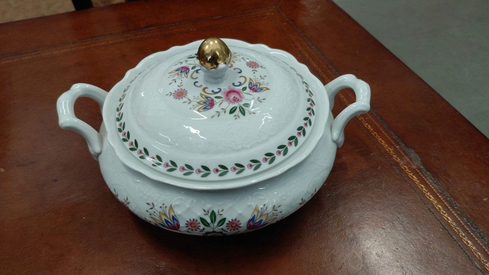 Schumann Bavaria SCH359 Terrine met Deksel - Bloemmotief, Ophalen of Verzenden