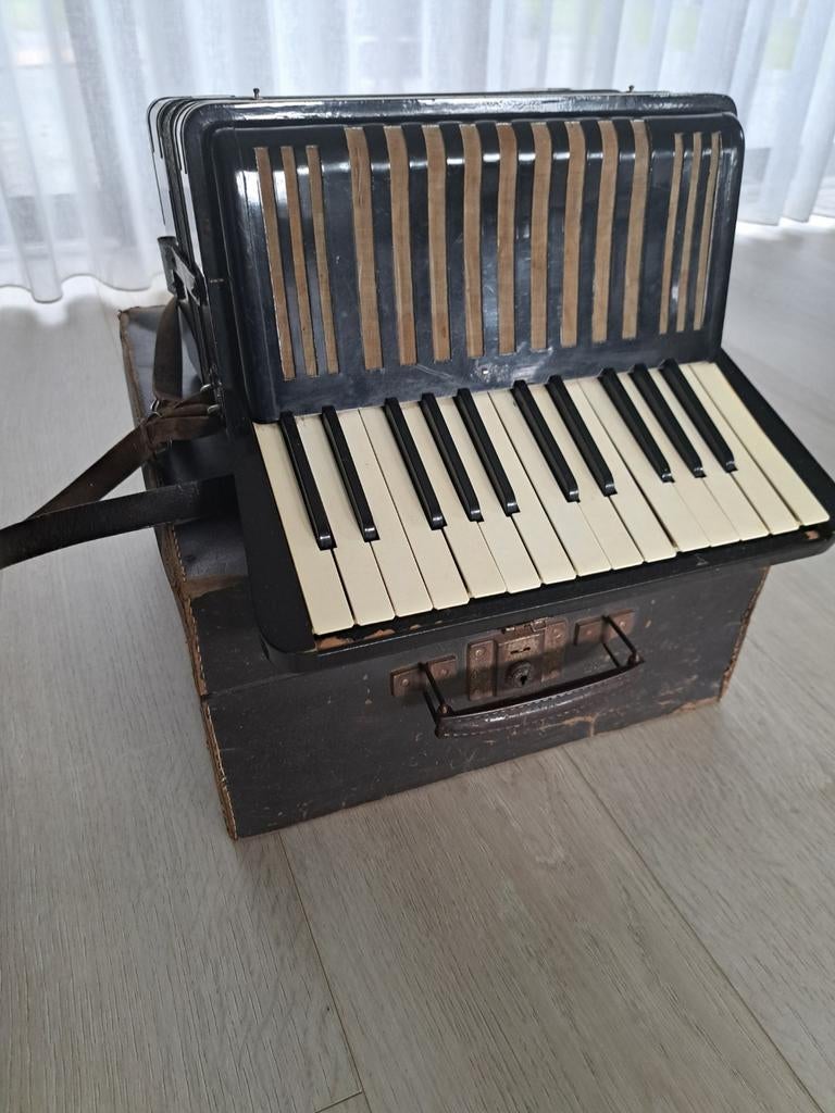 Hohner Student II accordeon met koffer, Muziek en Instrumenten, Accordeons, Ophalen of Verzenden, Gebruikt, Hohner, Met koffer