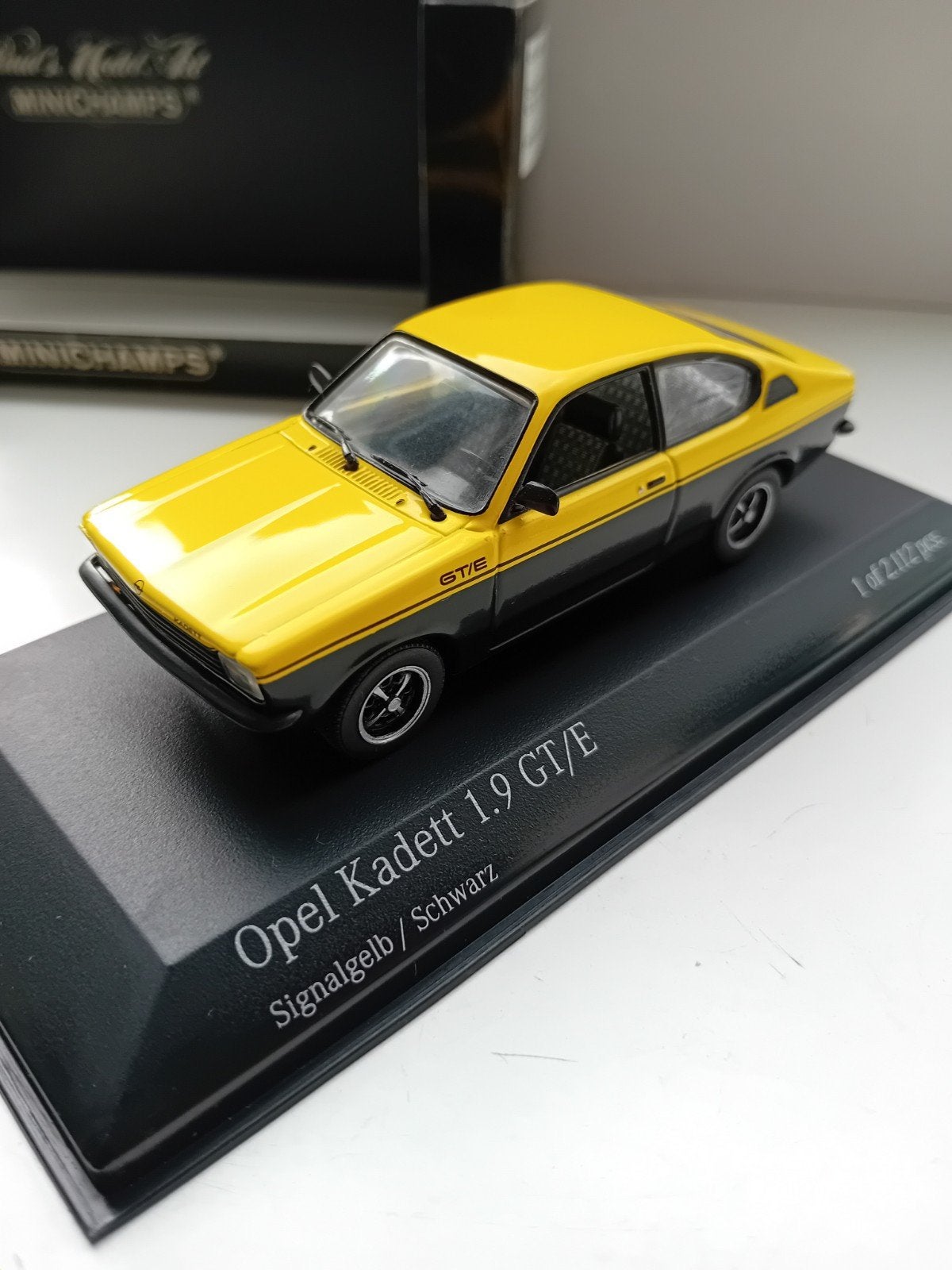 Minichamps Opel kadett C1 1,9 GT/E., Ophalen of Verzenden, Zo goed als nieuw, Auto, MiniChamps