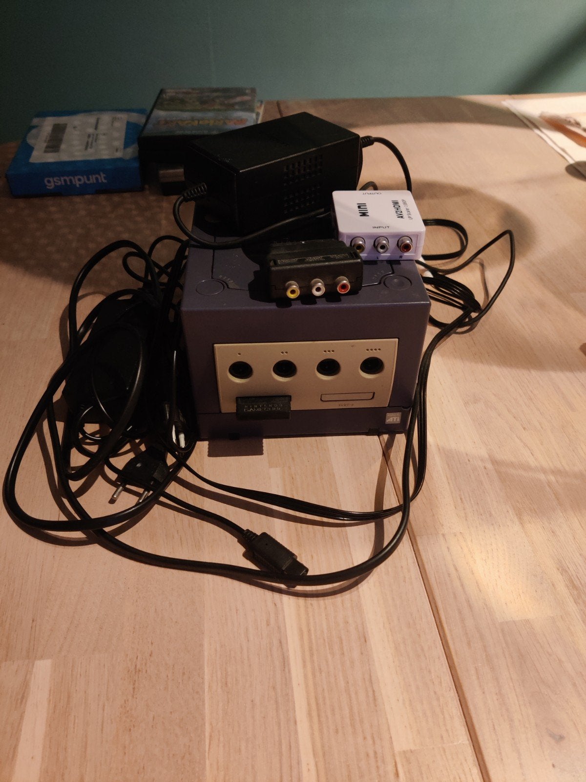 GameCube Console met 3 spellen en accessoires, 3 spelers of meer, Ophalen of Verzenden, Gebruikt, Vanaf 3 jaar