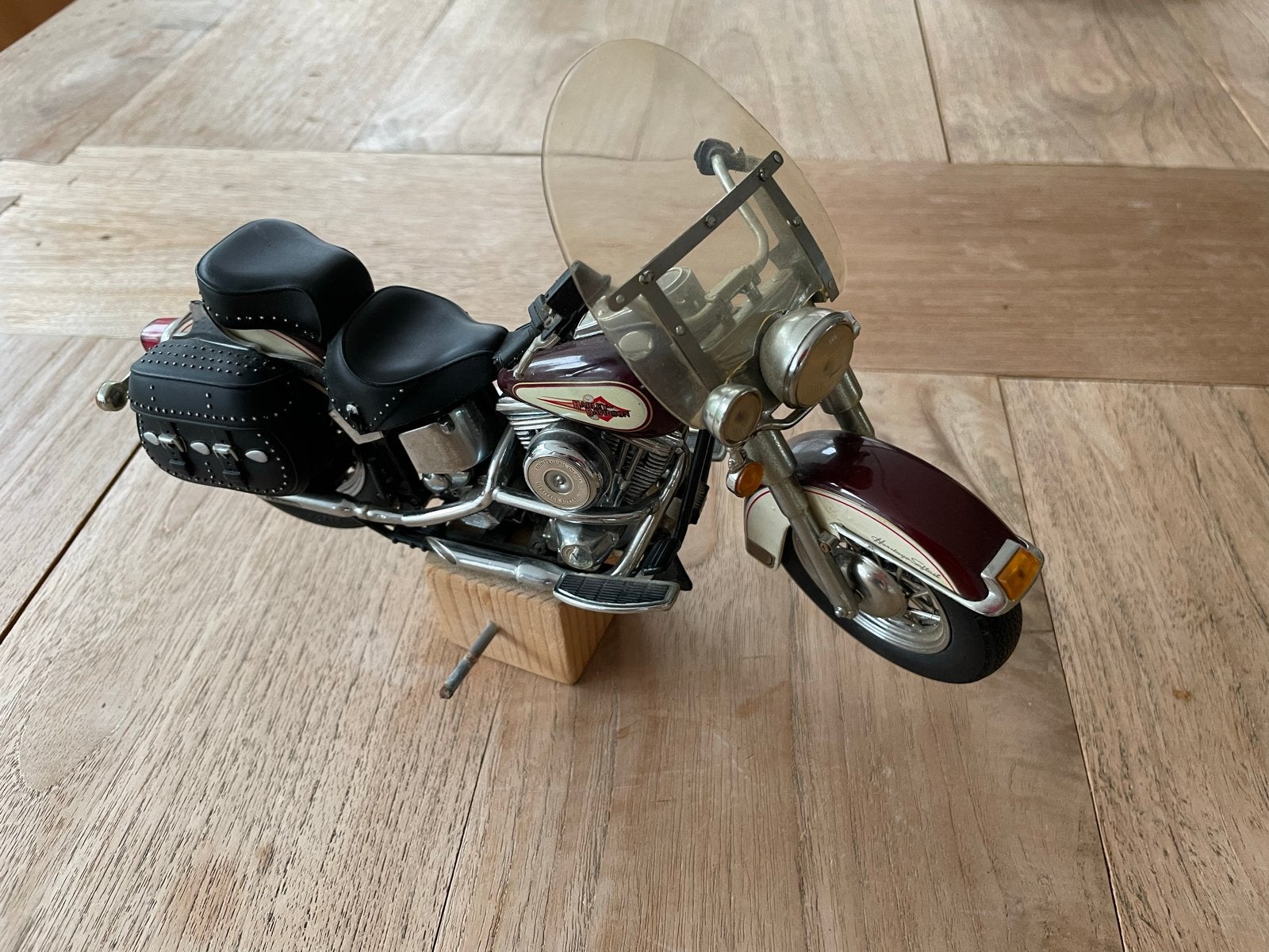Franklin Mint Harley Davidson Heritage Softail Schaalmodel, Overige merken, Gebruikt, Ophalen of Verzenden, Groter dan 1:32