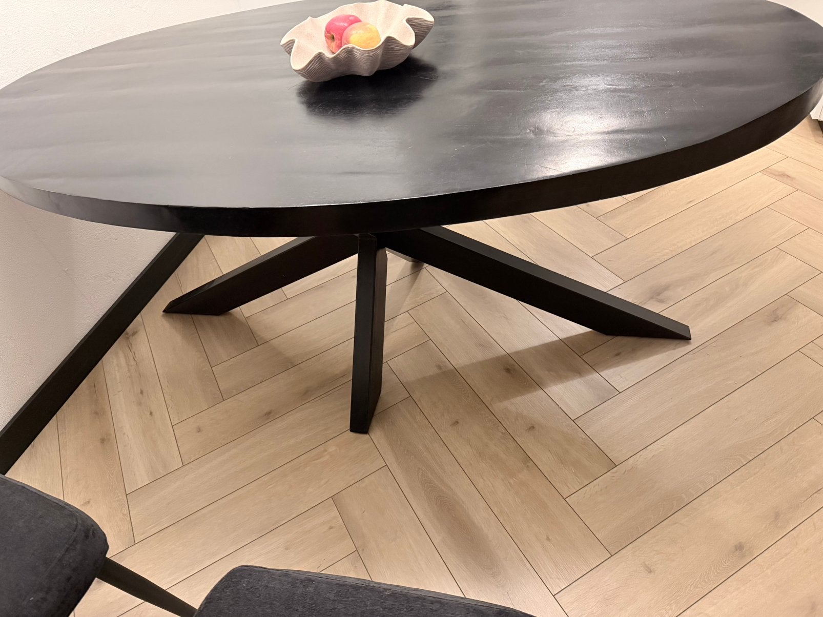 Eettafel, Ophalen, 50 tot 100 cm, Zo goed als nieuw, 150 tot 200 cm