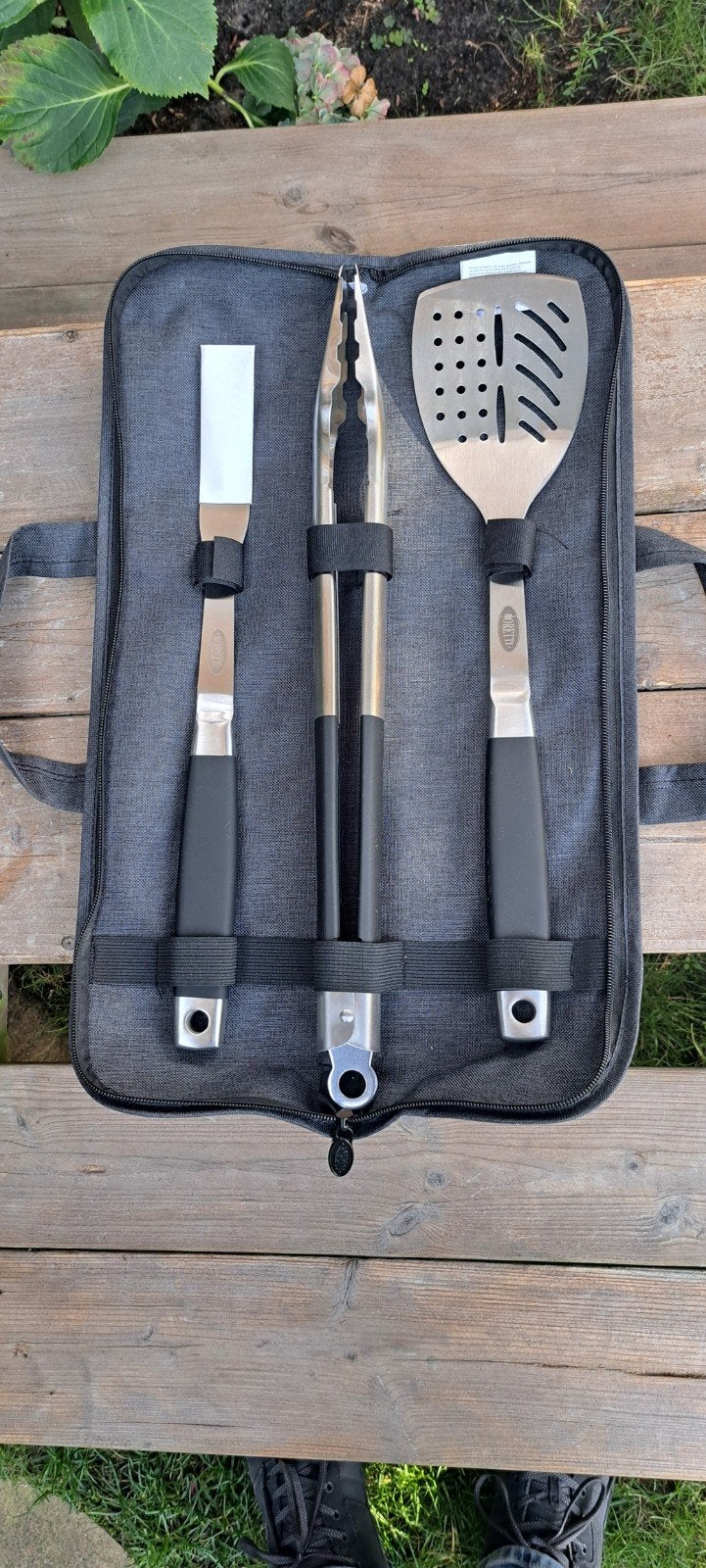 Boretti BBQ Gereedschap Set in Hoes, Tuin en Terras, Ophalen of Verzenden, Zo goed als nieuw, Boretti
