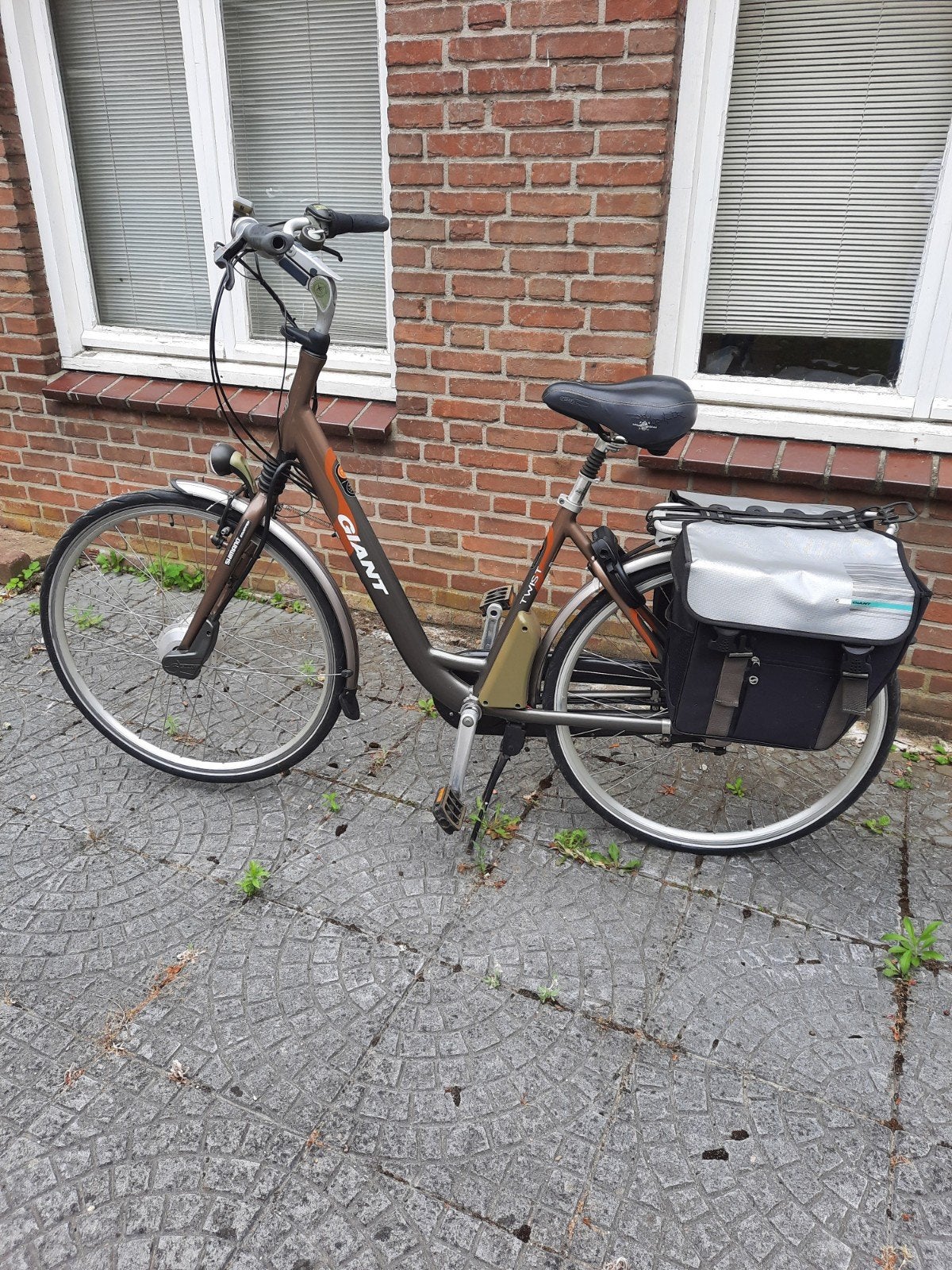 2 ELECTRISCHE GIANT FIETSEN ZONDER ACCU'S, Fietsen en Brommers, Elektrische fietsen, Ophalen, Gebruikt, Minder dan 30 km per accu