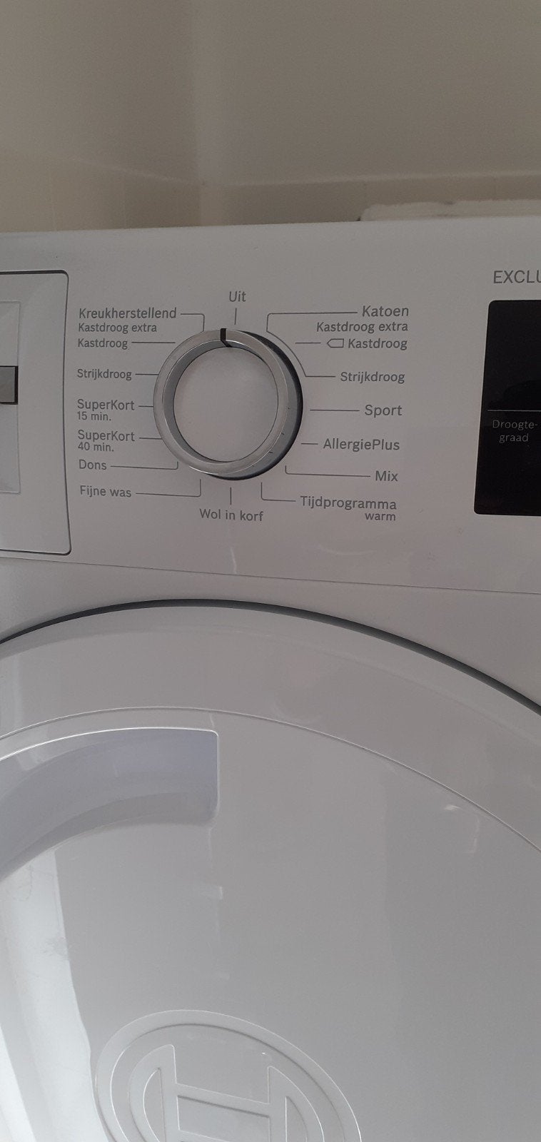 Bosch Serie 4 Exclusiv condensafvoer- droger 1-8 kg, Witgoed en Apparatuur, Ophalen, 6 tot 8 kg, Zo goed als nieuw, Voorlader