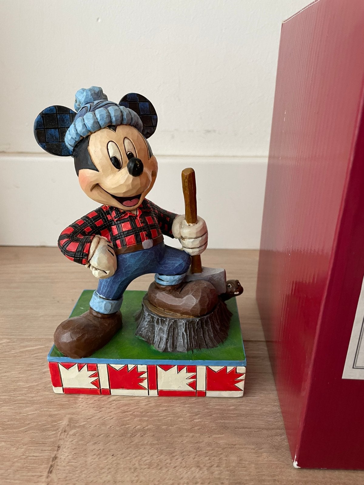 Disney Traditions Jim Shore Mickey "Greetings from Canada”, Ophalen of Verzenden, Mickey Mouse, Nieuw, Beeldje of Figuurtje