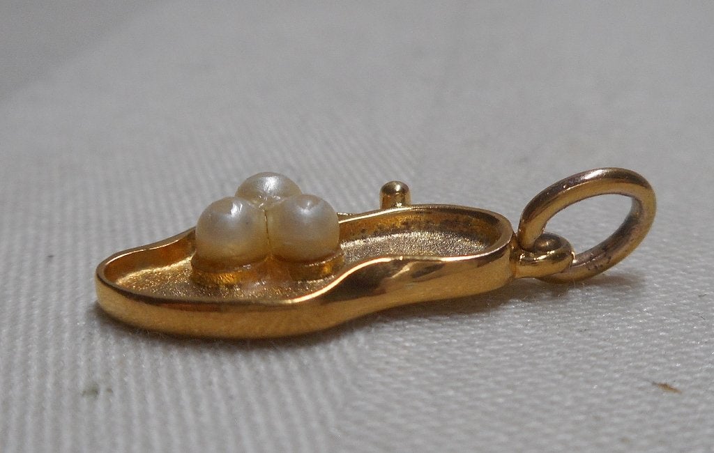 Zilveren goud vergulde hanger nr.245, Verzenden, Gebruikt, Goud, Zilver