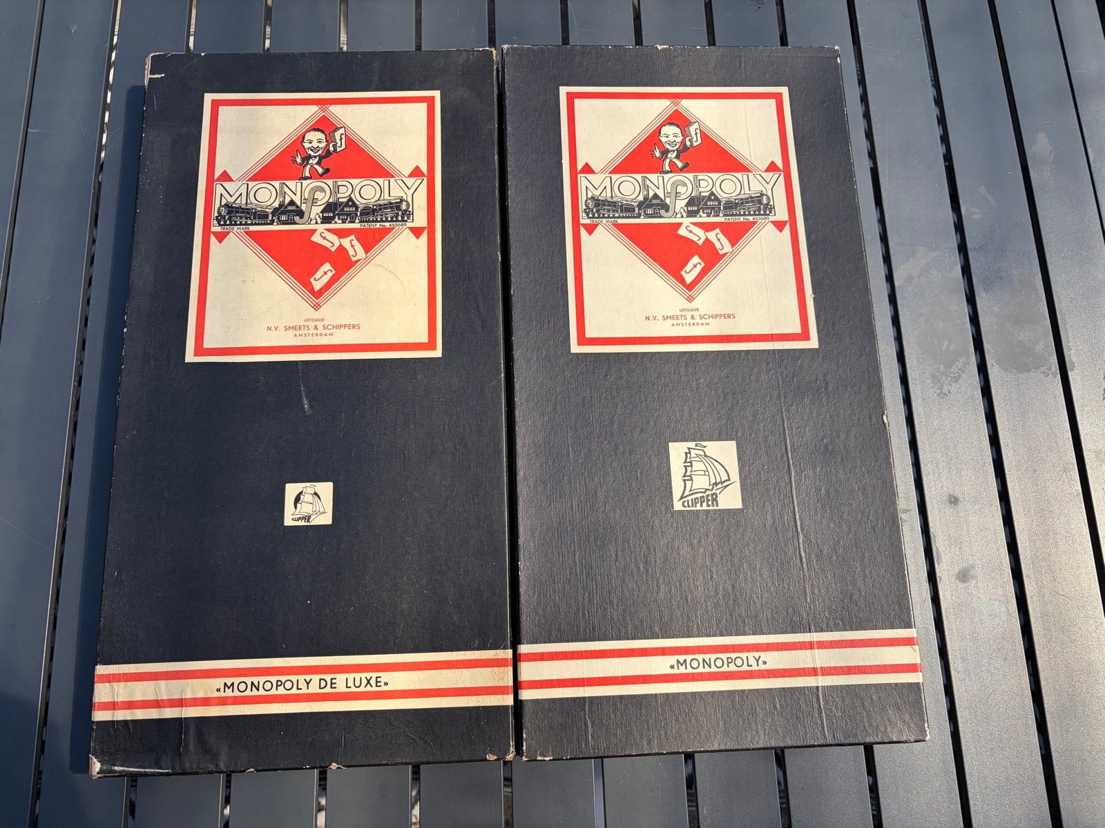 Vintage Monopoly en Monopoly de Luxe - Zeldzame Set, Drie of vier spelers, Ophalen of Verzenden, Gebruikt