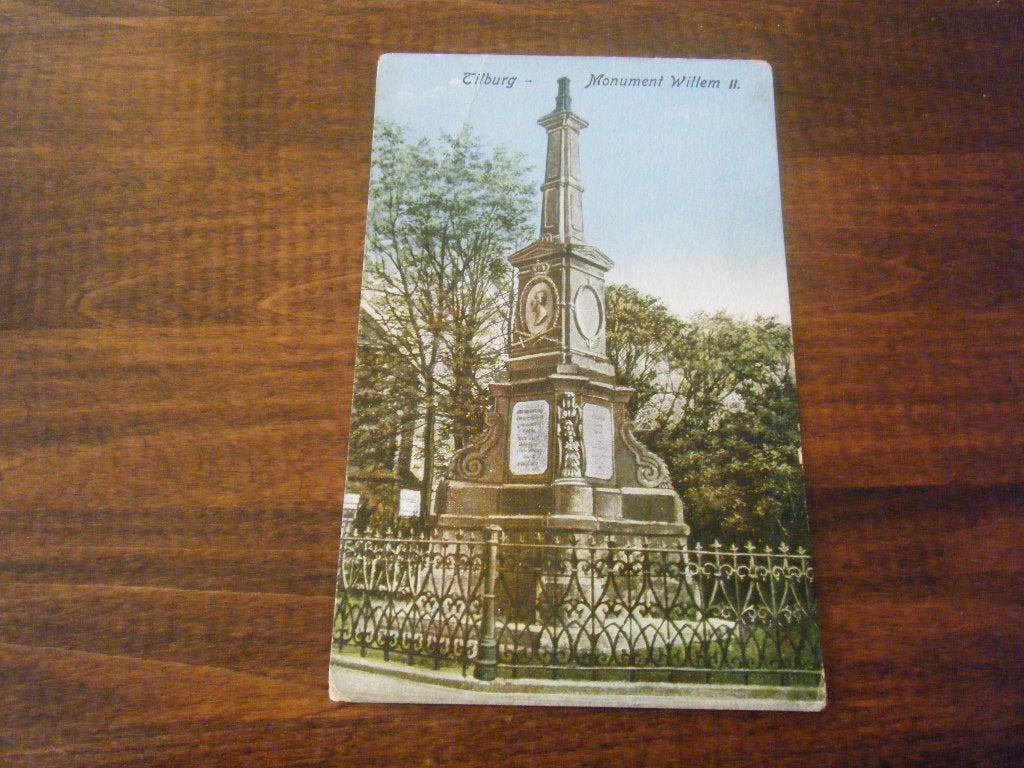 Y31 - Tilburg - Monument Willem II - Mooi/Oud, Ophalen of Verzenden, 1920 tot 1940, Noord-Brabant