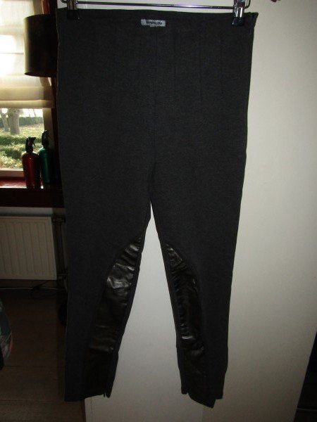 E804 BANDOLERA mt 38 tregging grijs gemêleerd jersey zwart, Maat 38/40 (M), Verzenden, Zo goed als nieuw, Bandolera