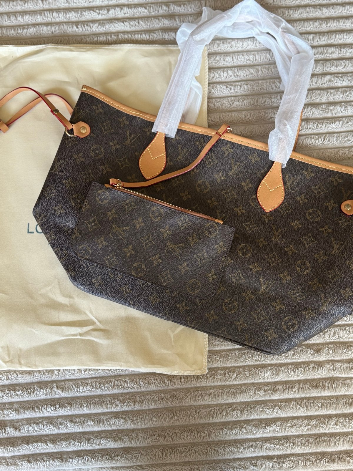 Louis Vuitton Neverfull MM Monogram Bruin, Sieraden, Tassen en Uiterlijk, Ophalen of Verzenden, Nieuw, Bruin, Avondtasje