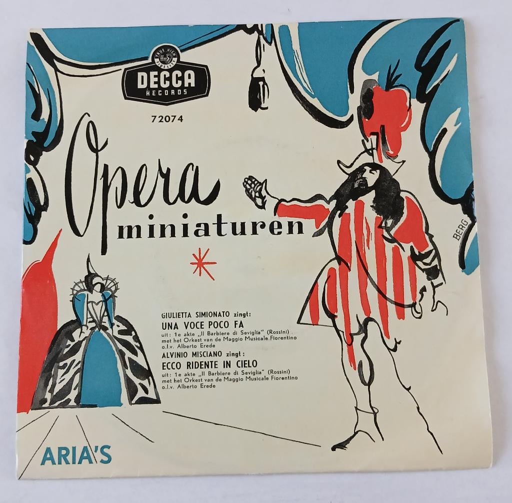 72074 - Opera miniaturen - Aria's, Cd's en Dvd's, Vinyl Singles, Ophalen of Verzenden, Gebruikt, Klassiek, Single