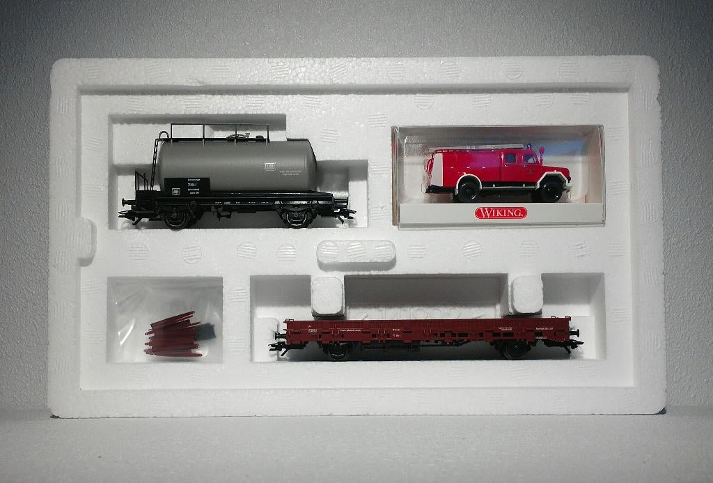 Märklin 46093 PMS 60-13 DB Feuerlöschzug Postmuseumswagen, Ophalen, Wisselstroom, Wagon, Zo goed als nieuw