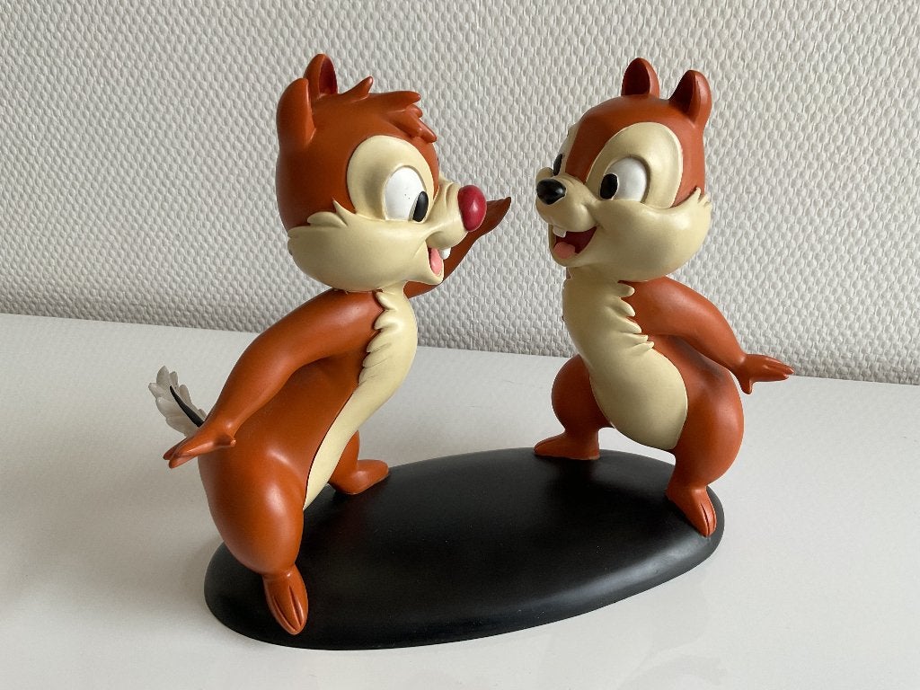 Disney Knabbel en Babbel beeldje 18cm hoog, Verzamelen, Disney, Ophalen of Verzenden, Overige figuren, Zo goed als nieuw, Beeldje of Figuurtje