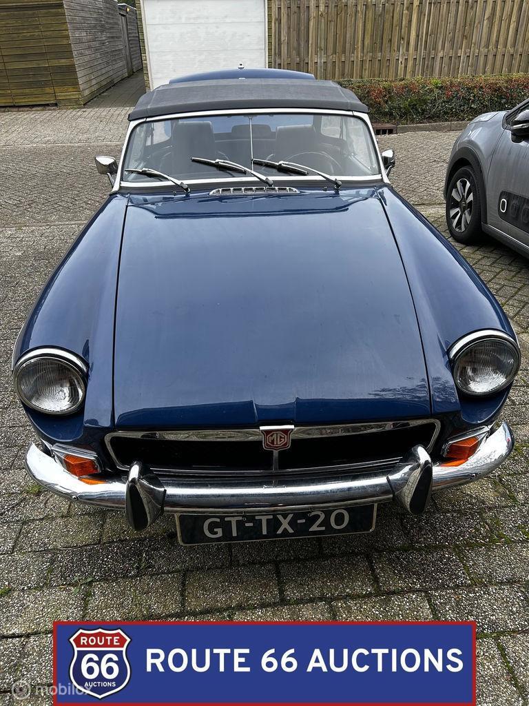 MG MGB Cabriolet | 1974 | Route 66 Auctions, Auto's, Overige carrosserieën, Zwart, Bedrijf, Handgeschakeld