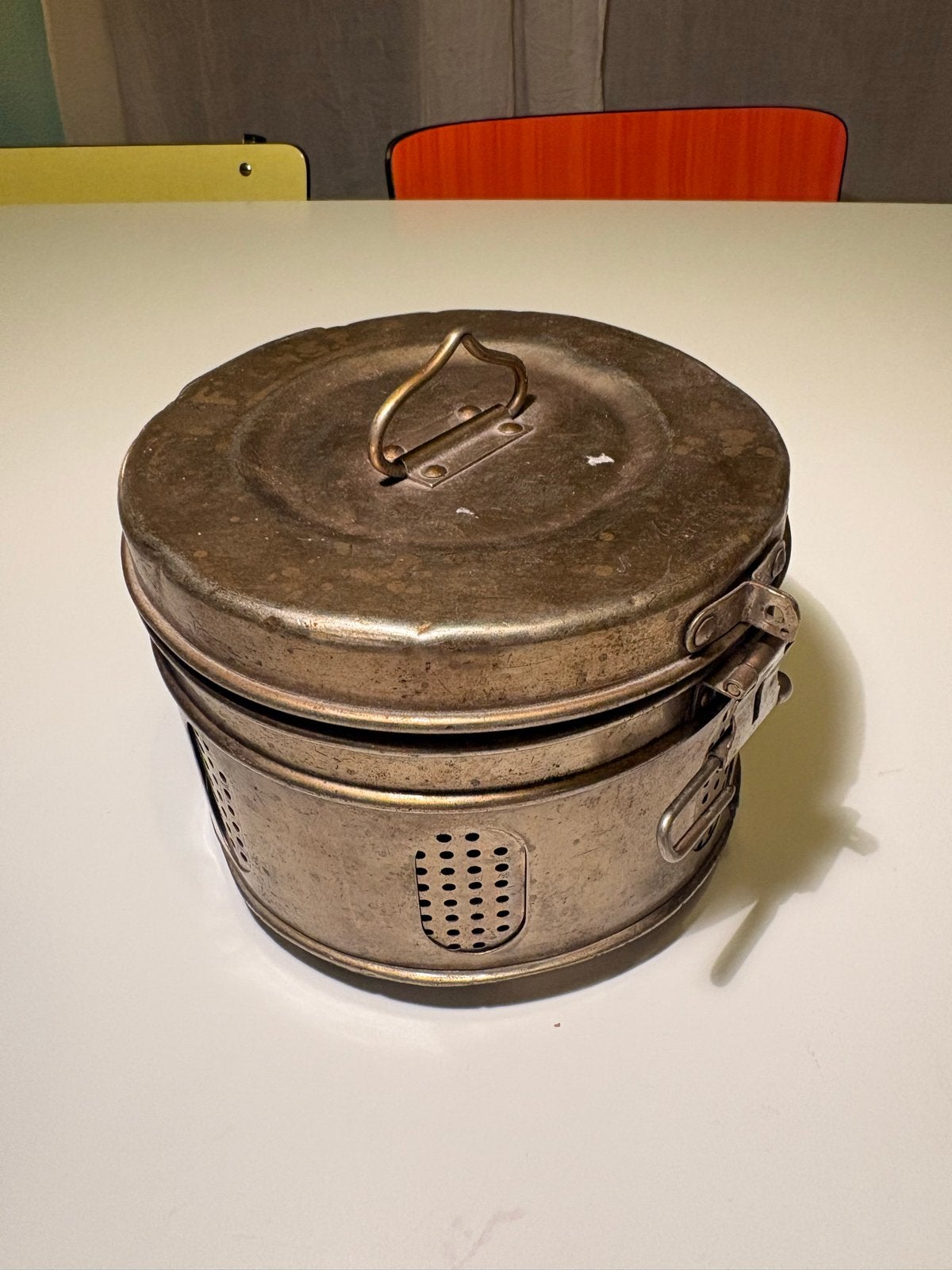 Vintage Medische Sterilisatietrommel - N.V. Mindeno, Ophalen of Verzenden
