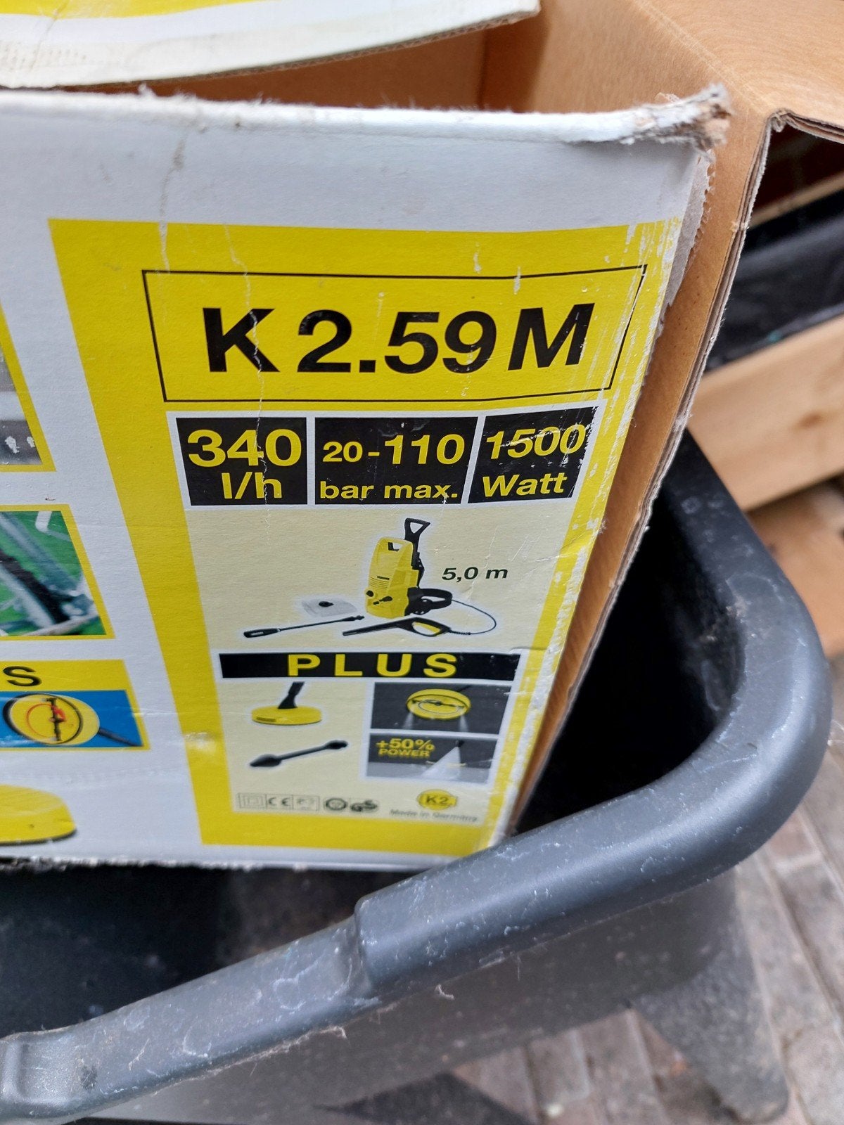 Te koop terras reiniger, Ophalen, Zo goed als nieuw, Elektrisch, Karcher terras reiniger