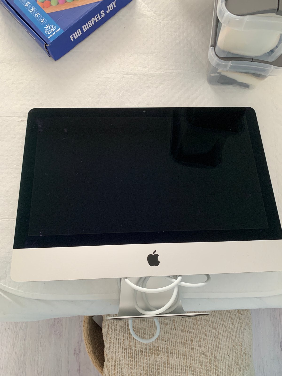 Apple iMac 21,5” Retina 4K 2017 – scherm defect, Computers en Software, Apple Desktops, Ophalen, Gebruikt, IMac, 3 tot 4 Ghz