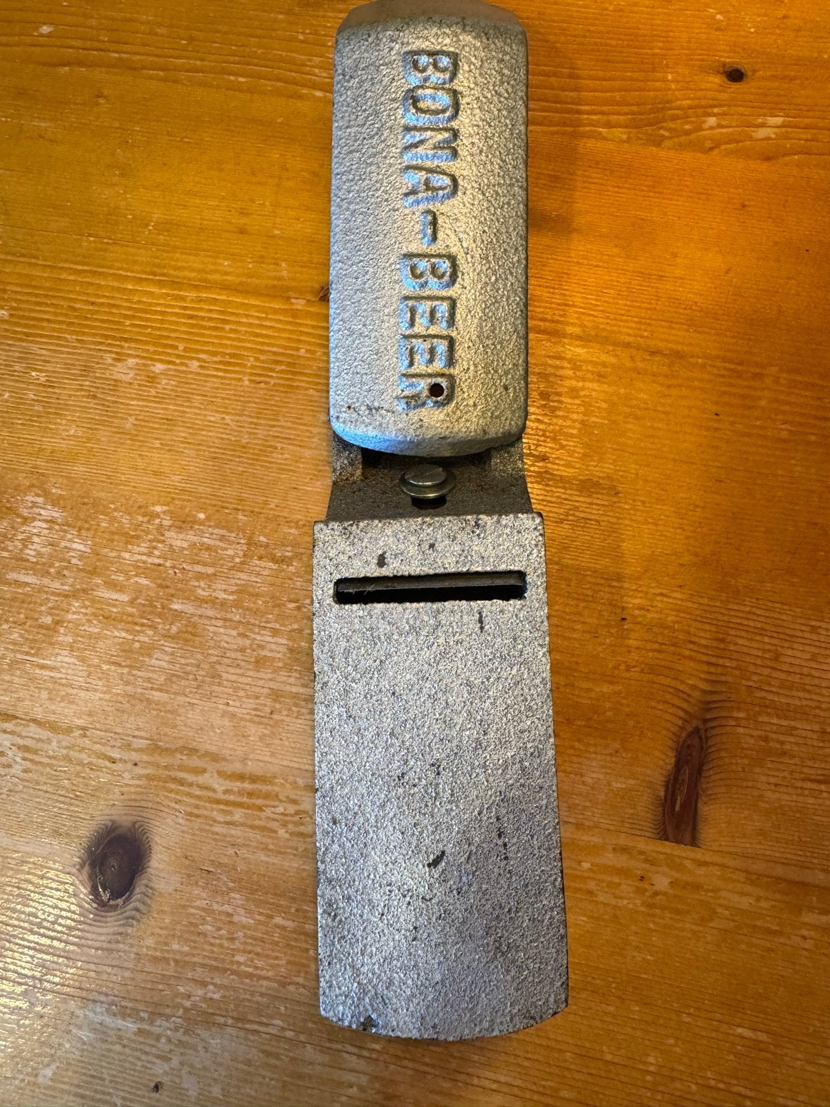 Vintage Bona-Beer ijsschaver van gietijzer, Ophalen of Verzenden