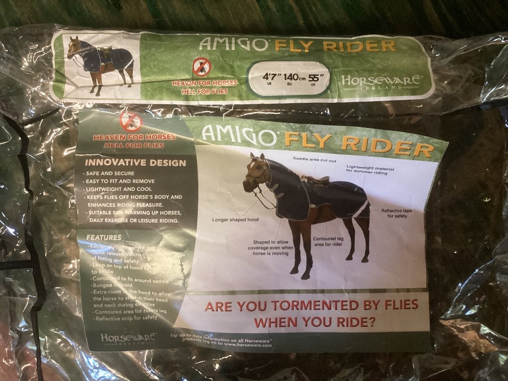 Vliegendeken paard, Dieren en Toebehoren, Paarden en Pony's | Dekens en Dekjes, Full (L), Vliegendeken, Afneembare hals, Ophalen of Verzenden