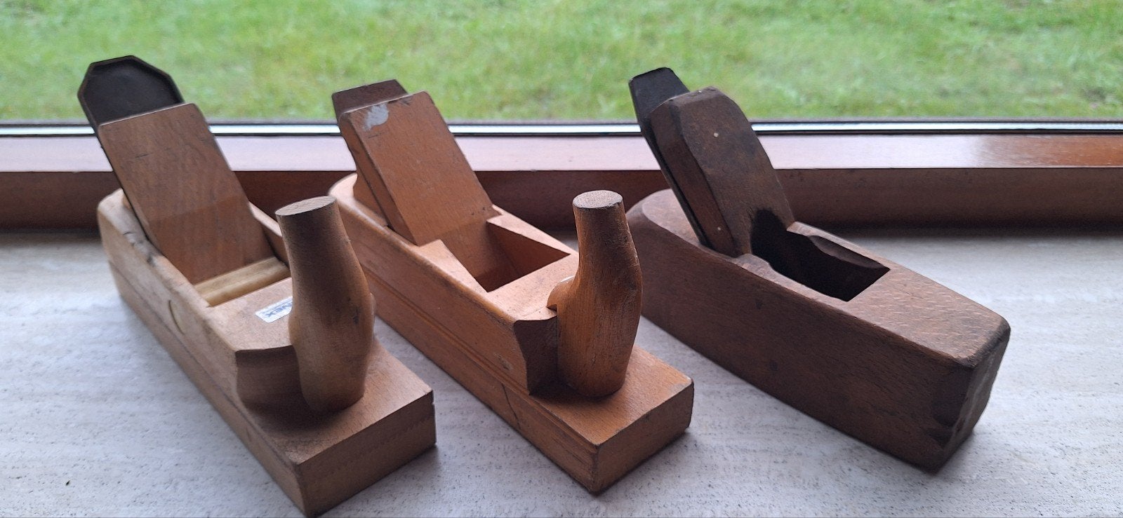Set van 3 Vintage Houten Schaven - Handgereedschap, Ophalen of Verzenden