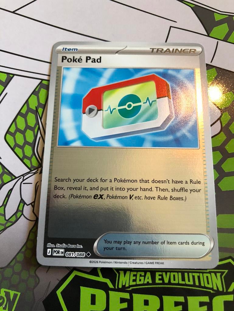 Pokemon kaart poke pad 081/088 perfect order, Ophalen of Verzenden, Nieuw, Booster