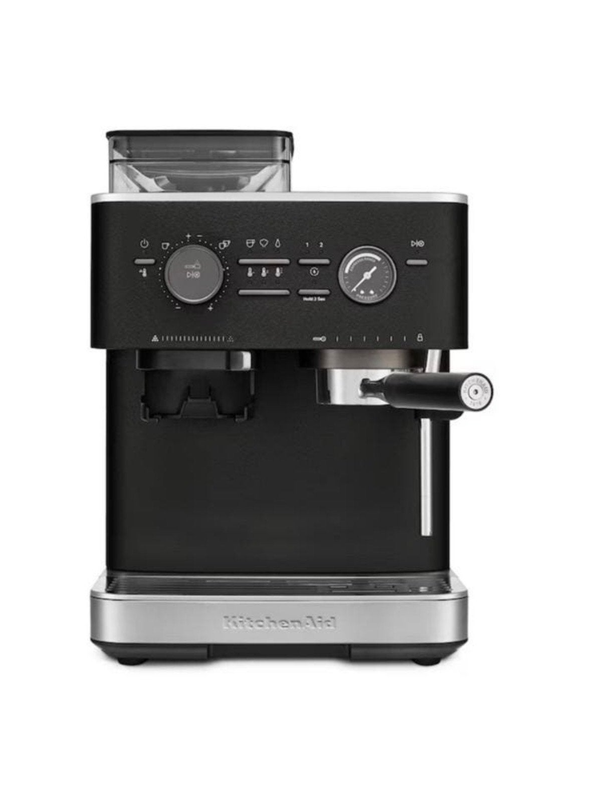 KitchenAid Halfautomatische Espressomachine - Zwart, Ophalen, Afneembaar waterreservoir, Espresso apparaat, Koffiebonen