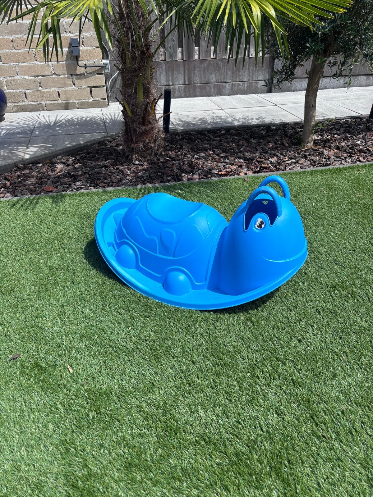 Blauwe schildpad wip voor kinderen, Ophalen, Gebruikt