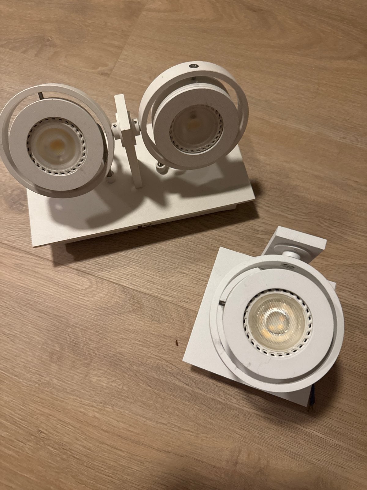 Witte LED Opbouwspots - Set van 3, GU10, Opbouwspot, Ophalen of Verzenden, LED