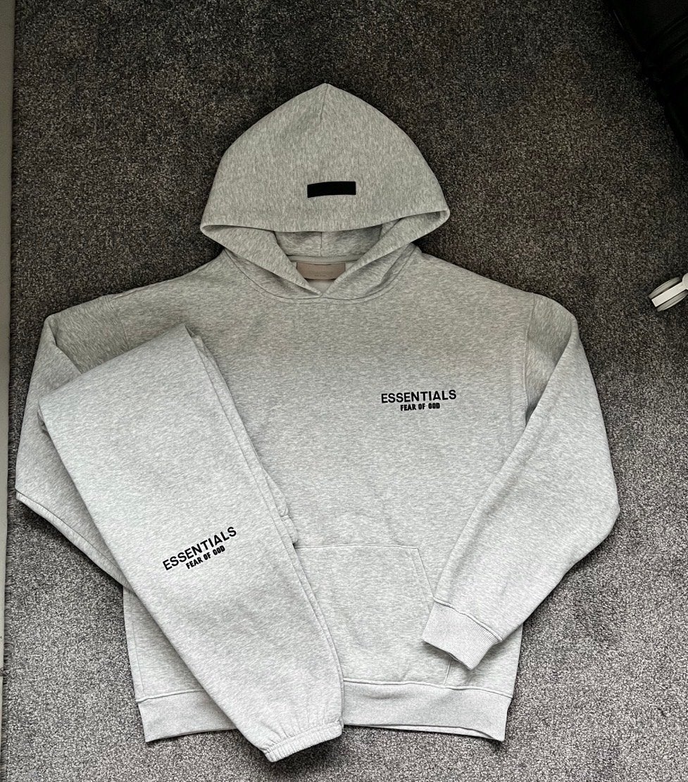 Essentials Fear of God Hoodie & Jogger Set Grijs, Ophalen of Verzenden, Zo goed als nieuw