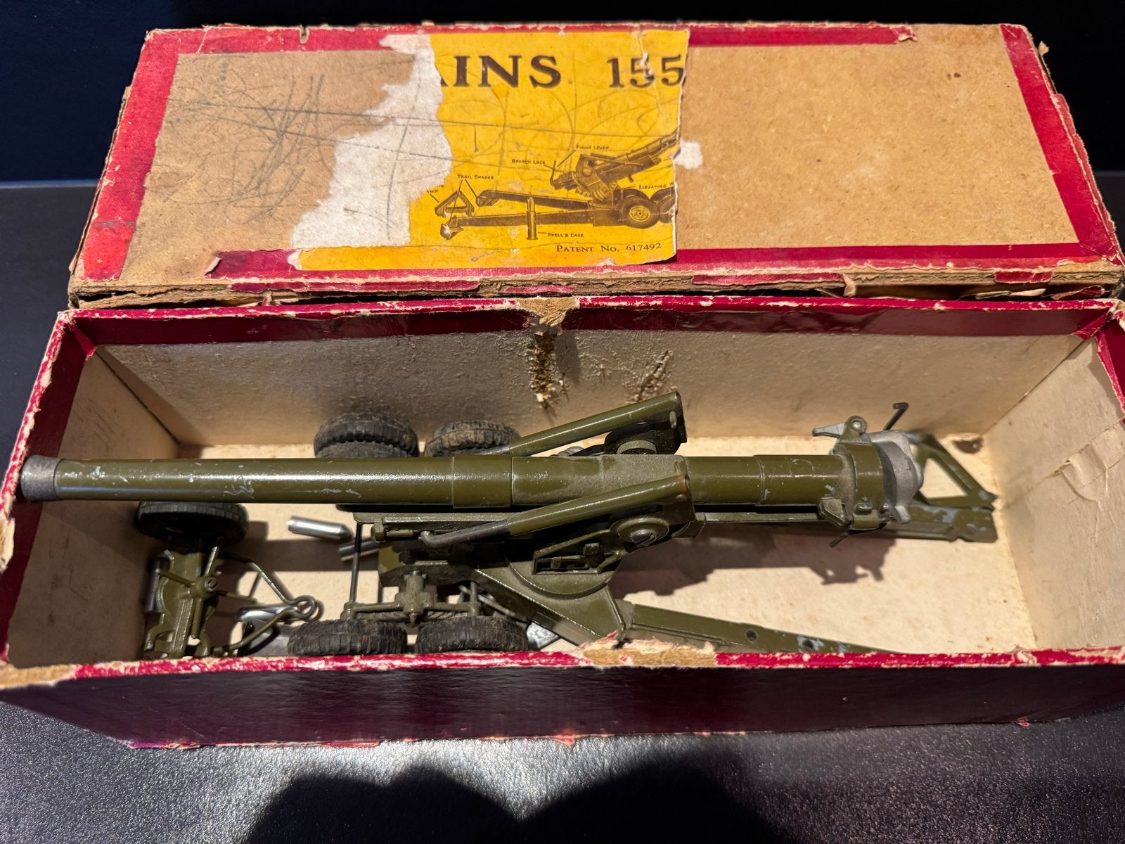 Britains 155mm Houwitser  met Doos, Ophalen of Verzenden, Landmacht, Overige typen