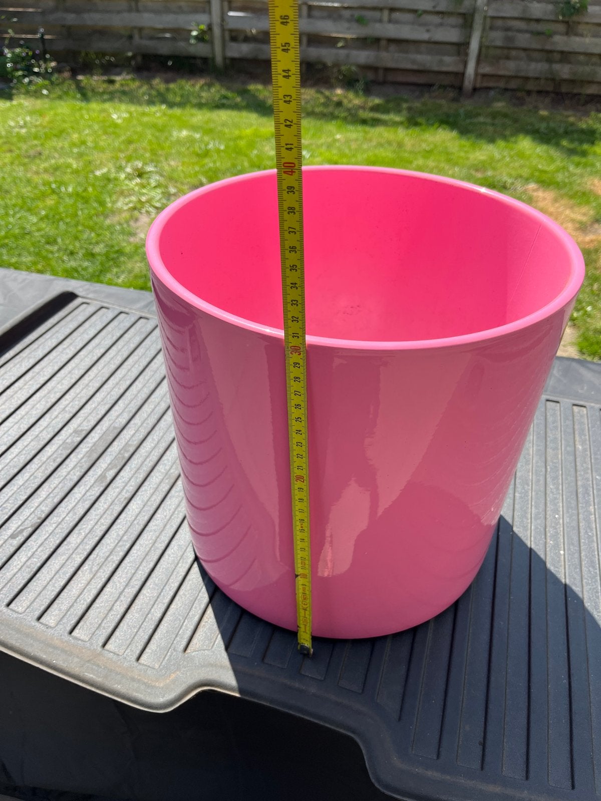 Roze bloempot Intratuin, 25 tot 40 cm, Gebruikt, Rond, Binnen