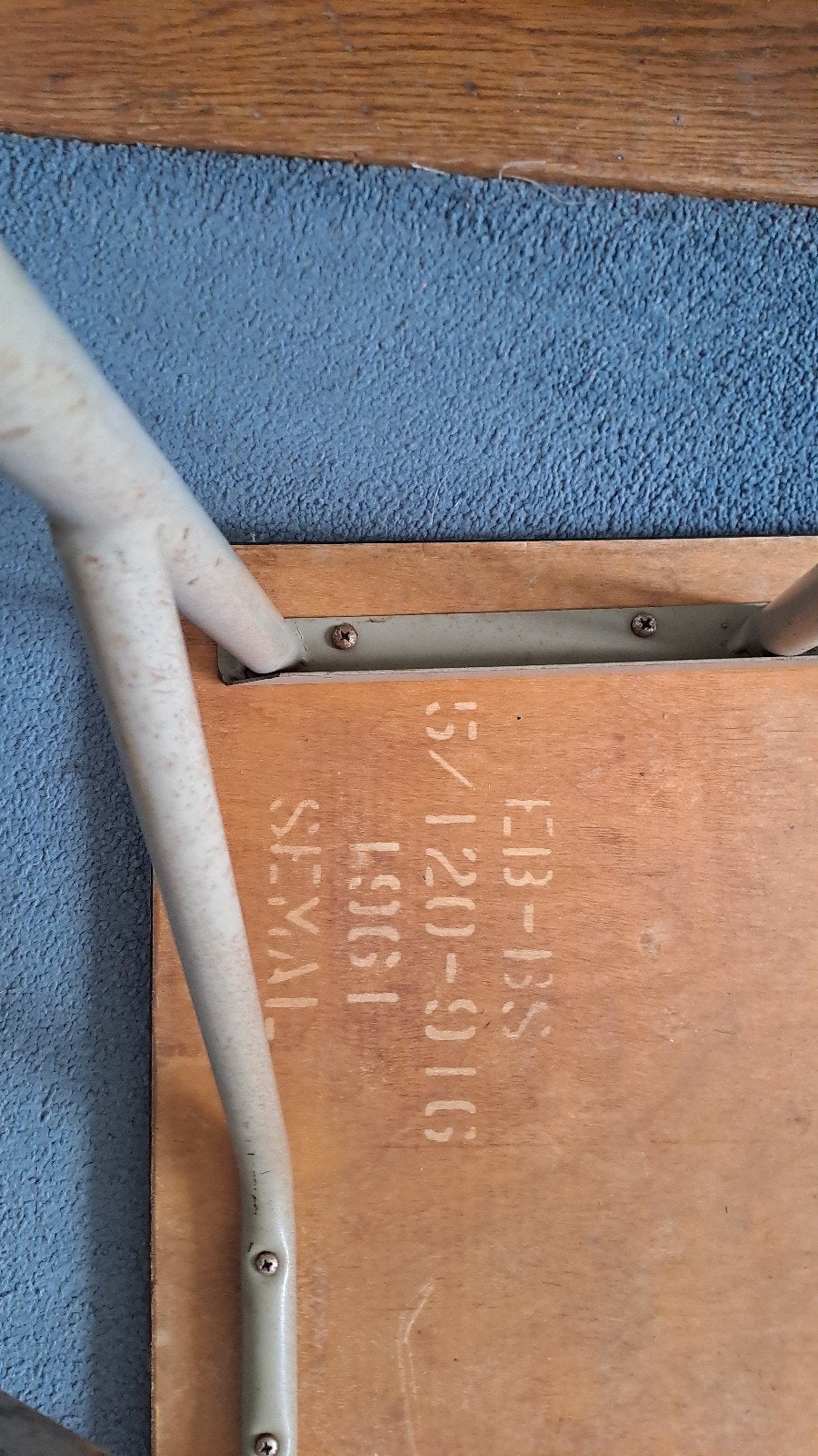 Retro vintage schooltafel en stoel., Ophalen of Verzenden, Gebruikt, Overige typen