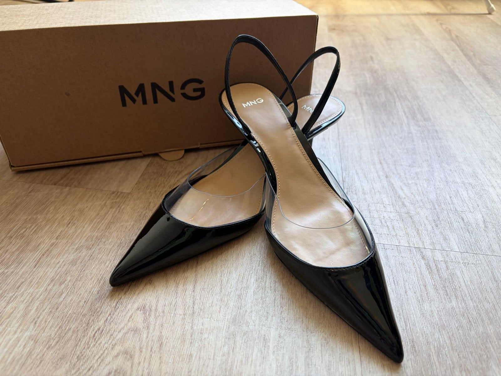 Mango heeled shoes, Ophalen of Verzenden, Zo goed als nieuw, Zwart, Schoenen met hoge hakken