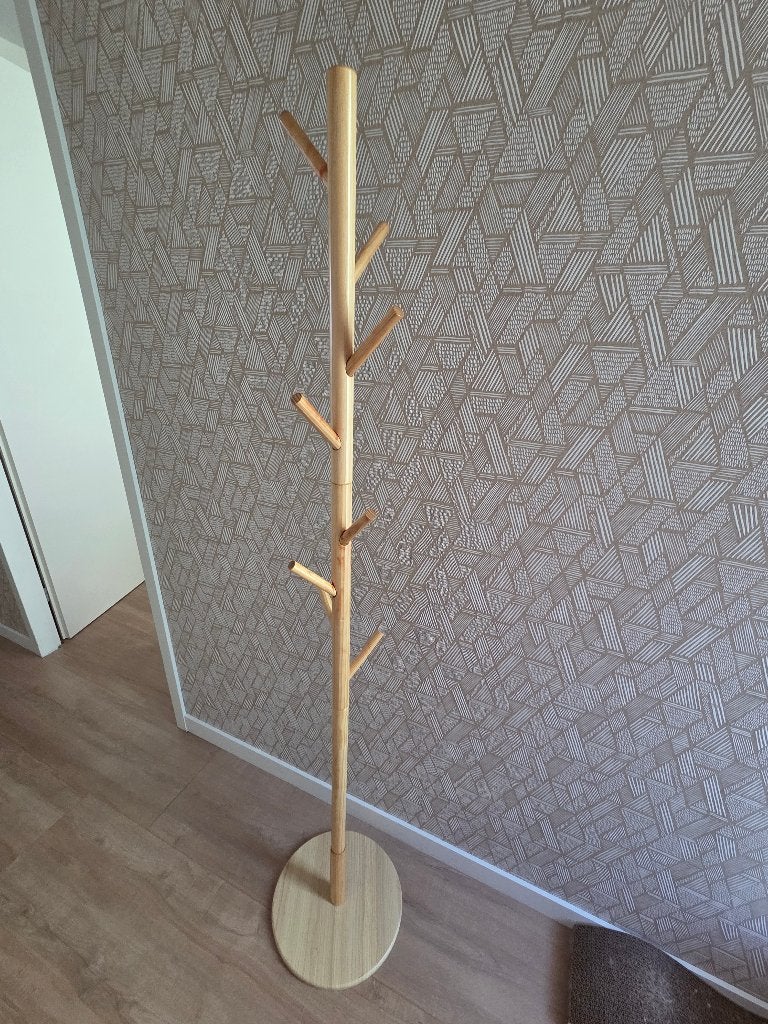 QUVIO Houten kapstok 8 haken, Ophalen, Zo goed als nieuw, Staande kapstok, 150 tot 200 cm