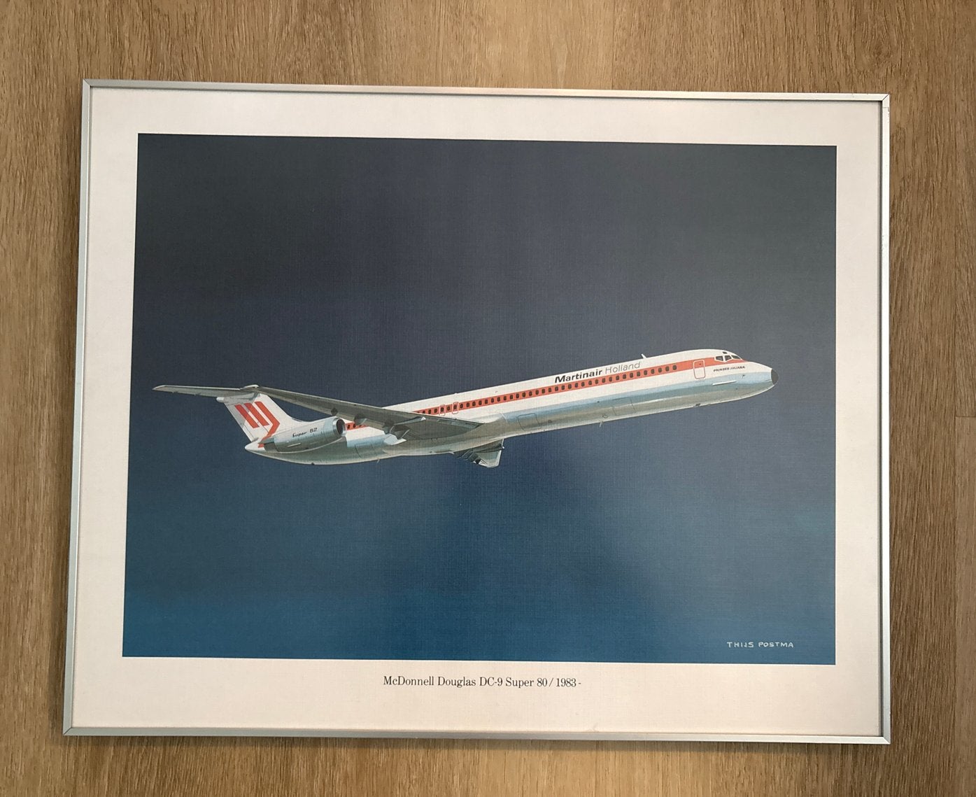 Ingelijste Martinair Holland McDonnell Douglas DC-9 print, Ophalen of Verzenden