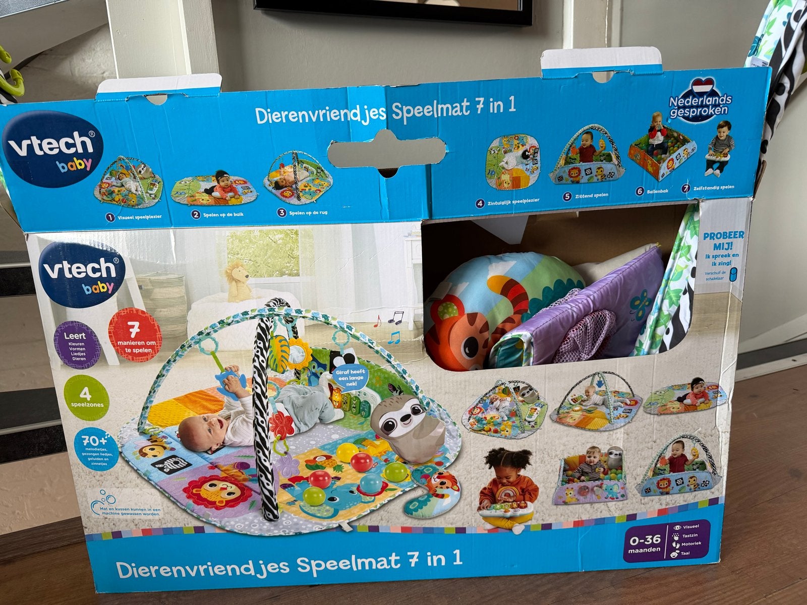 Vtech Baby Dierenvriendjes Speelmat 7 in 1, Ophalen of Verzenden, Zo goed als nieuw, 0 tot 6 maanden